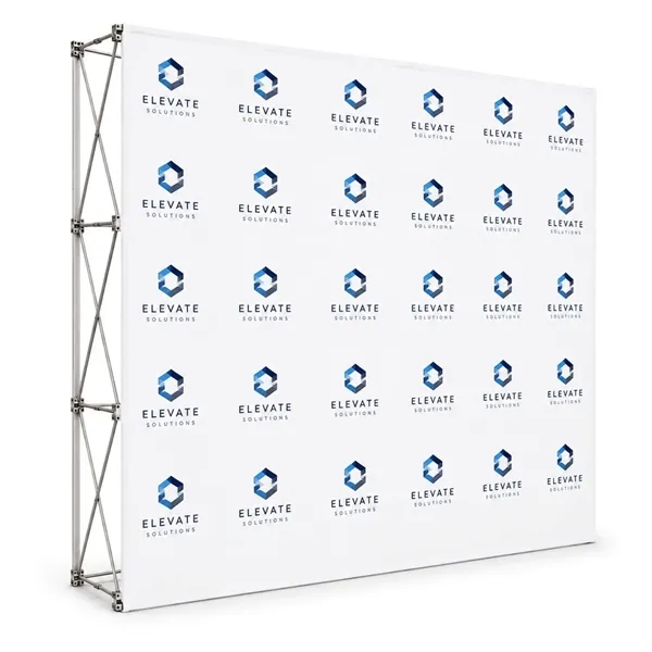7.5' Straight Wall Full Height Tension Fabric Pop-up Display