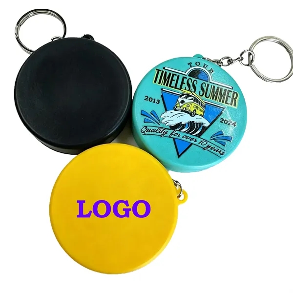 Custom Round PU Foam Squishy Keychain