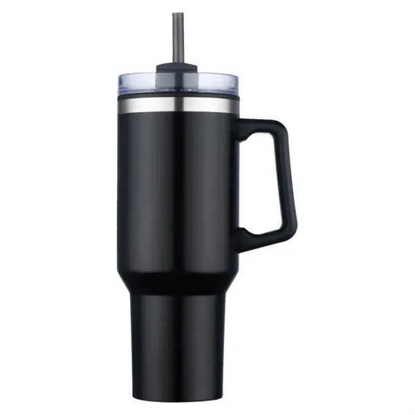 Custom Beluga 40 oz. Double Walled Tumbler Mug w/ Plastic Liner