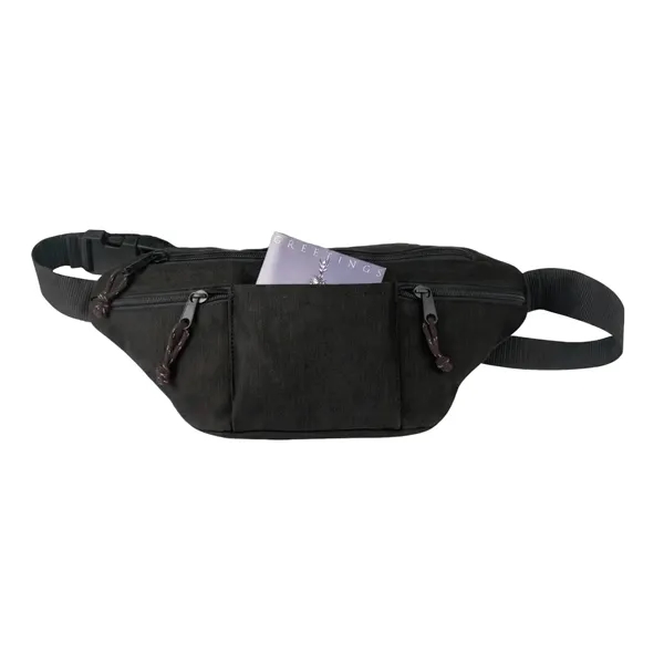 Custom Fanny Pack With 4 Zipper Pockets