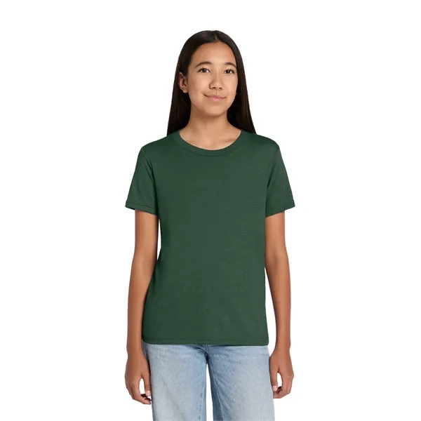 BELLA+CANVAS Youth Heather CVC Tee