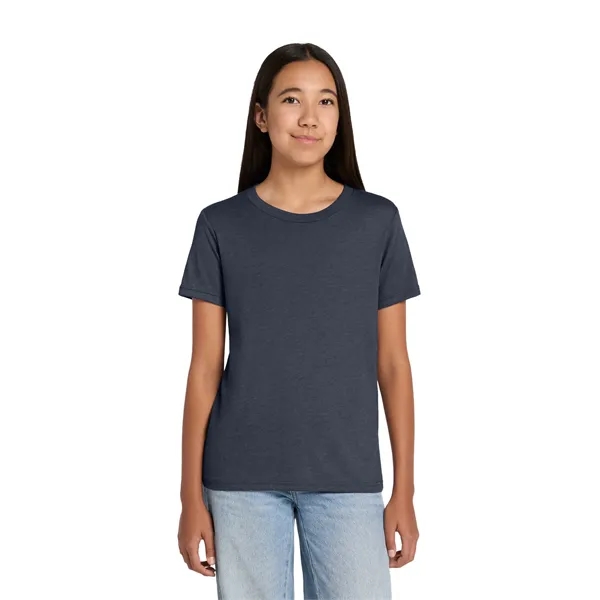 BELLA+CANVAS Youth Heather CVC Tee