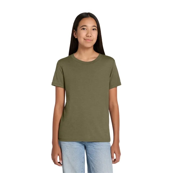 BELLA+CANVAS Youth Heather CVC Tee