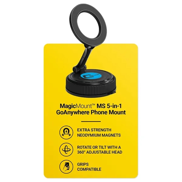Scosche® MagicMount™ MS 5-IN-1 Magnetic Phone Mount