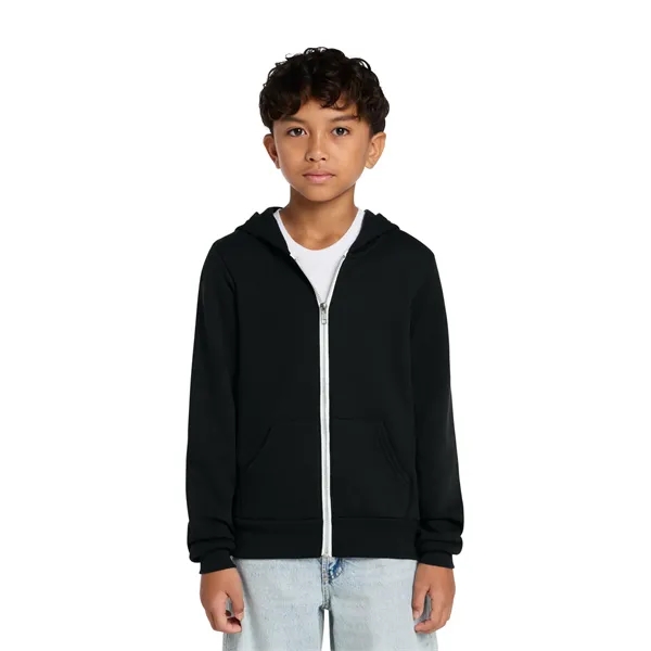 BELLA+CANVAS Youth Sponge Fleece Full-Zip Hooded Sweatshirt