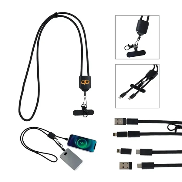 Jayson 60W Charging Cable Phone Holder Lanyard