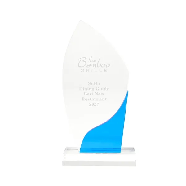 Custom JAFFA® Blue Accent Award