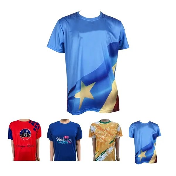 100% Polyester Full Color Dye Sublimated T shirt