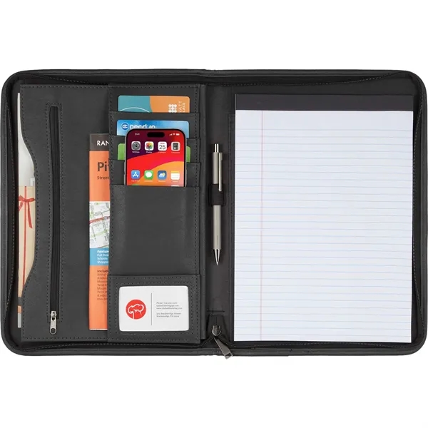 Custom FSC® Mix DuraHyde Recycled Zippered Padfolio