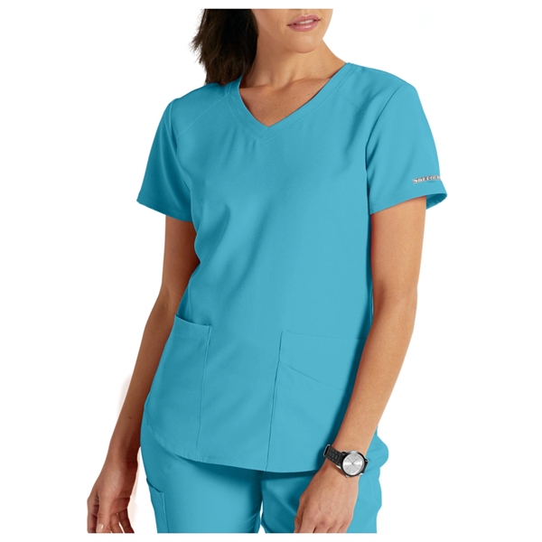 Barco Skechers Women's Vitality V-Neck Solid Scrub Top - Barco Skechers Women's Vitality V-Neck Solid Scrub Top - Image 13 of 16