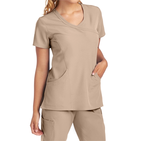Barco Skechers Women's Reliance Mock Wrap Scrub Top - Barco Skechers Women's Reliance Mock Wrap Scrub Top - Image 12 of 14