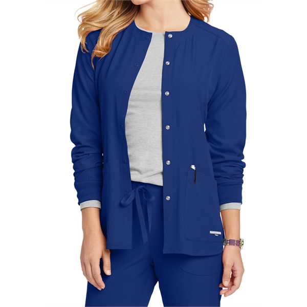 Skechers Women's Stability 2-Pocket Snap Front Scrub Jacket - Skechers Women's Stability 2-Pocket Snap Front Scrub Jacket - Image 13 of 15