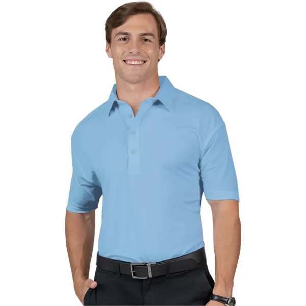 Mens Bonded Collar Dress Polo