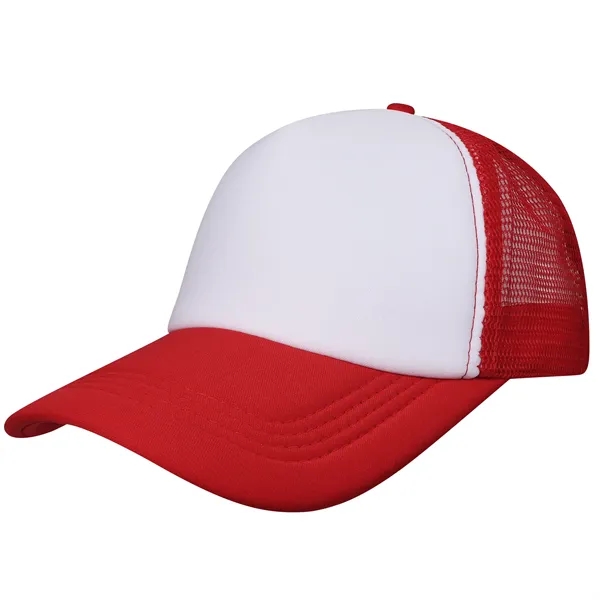 5 Panel Two Tone Mesh Back Trucker Cap