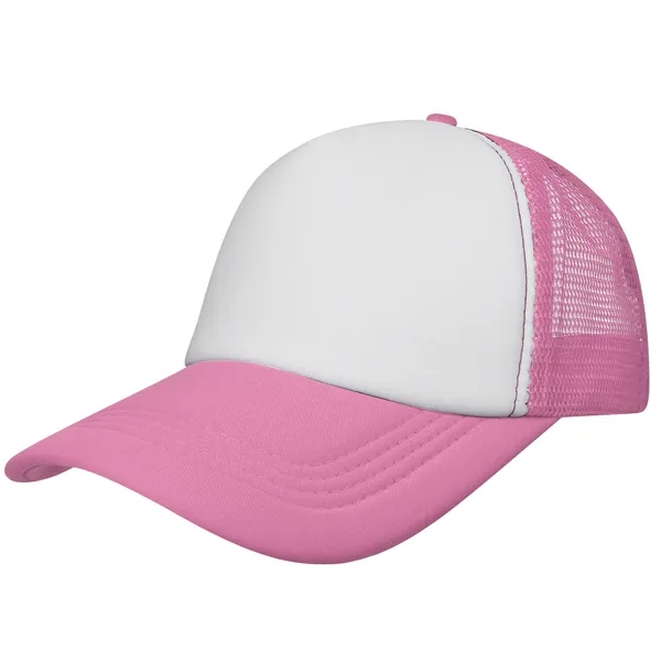 5 Panel Two Tone Mesh Back Trucker Cap