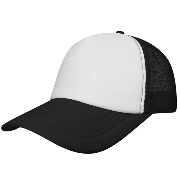 5 Panel Two Tone Mesh Back Trucker Cap