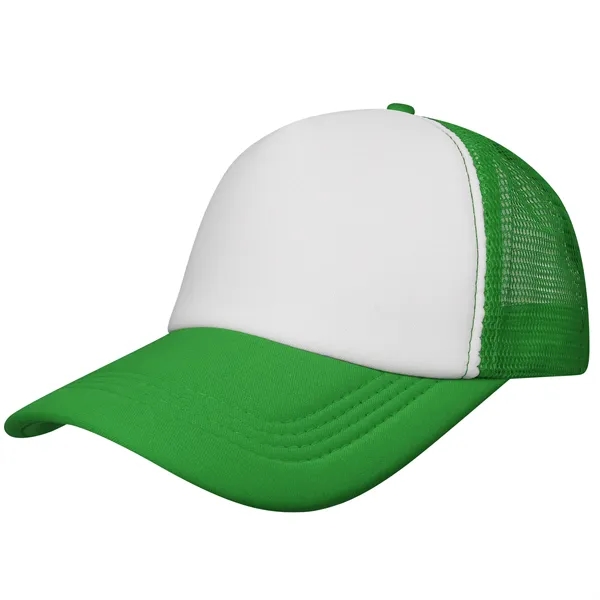 5 Panel Two Tone Mesh Back Trucker Cap