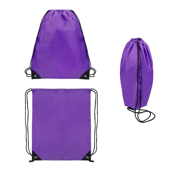 13.4"x16.5" Polyester Sports Drawstring Backpack Cinch Bag