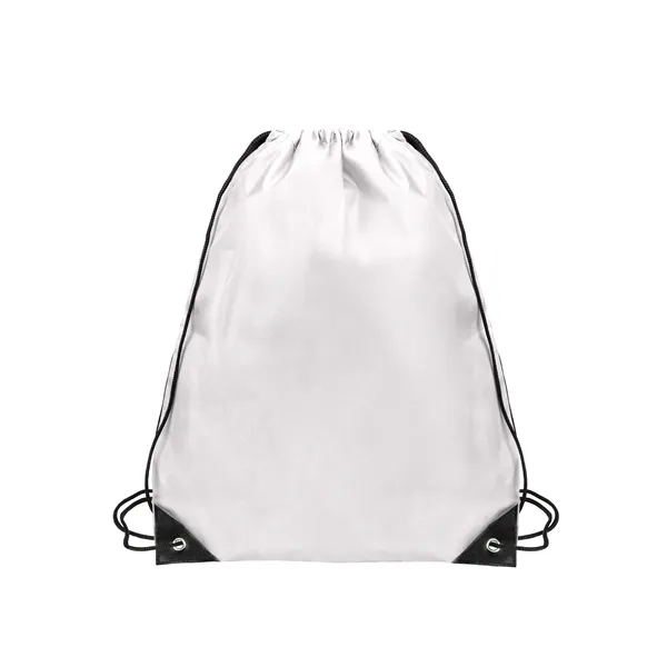 13.4"x16.5" Polyester Sports Drawstring Backpack Cinch Bag