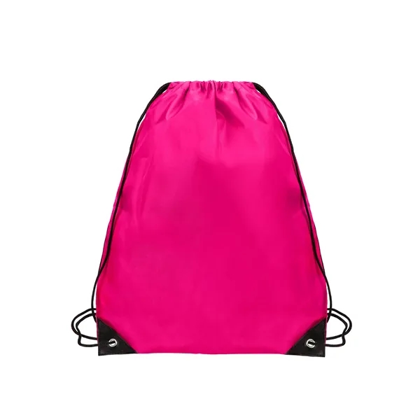 13.4"x16.5" Polyester Sports Drawstring Backpack Cinch Bag