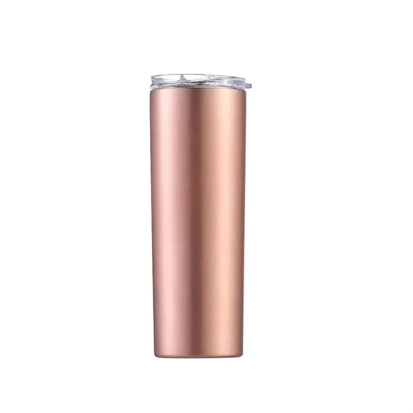 20 Oz Stainless Steel Insulated Skinny Tumbler W/ Slid Lid