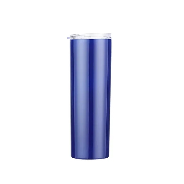 20 Oz Stainless Steel Insulated Skinny Tumbler W/ Slid Lid