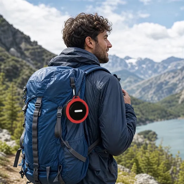 Small Wireless Bluetooth Speaker W/ Carabiner & Suction Cup