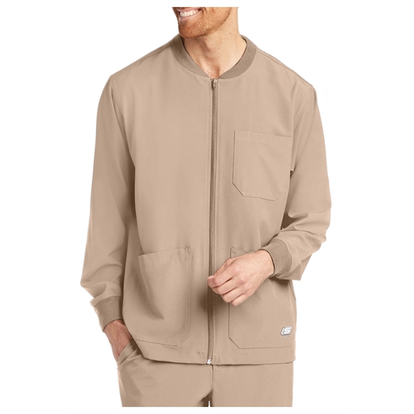 Barco Skechers Men's Structure Zip Front Sport Scrub Jacket - Barco Skechers Men's Structure Zip Front Sport Scrub Jacket - Image 13 of 16