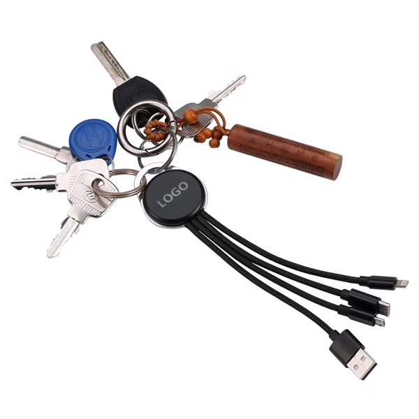 4-in-1 Logo Lighting Charging Cable - 4-in-1 Logo Lighting Charging Cable - Image 6 of 7