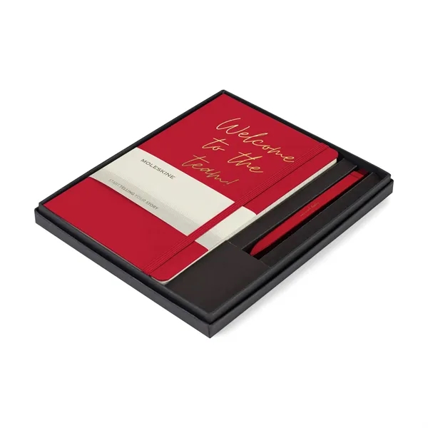 Moleskine® Large Notebook and GO Pen Gift Set