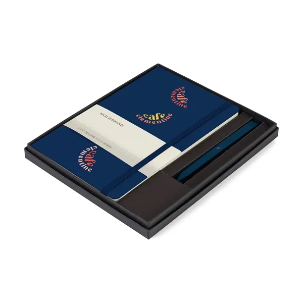 Moleskine® Large Notebook and GO Pen Gift Set