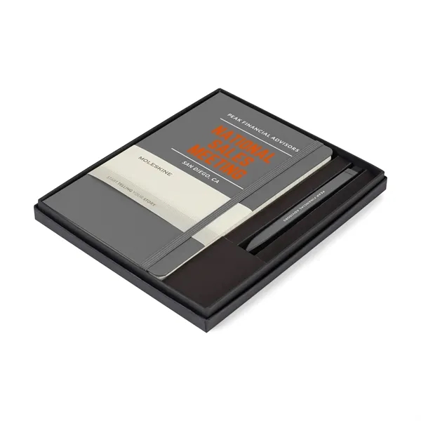 Moleskine® Large Notebook and GO Pen Gift Set