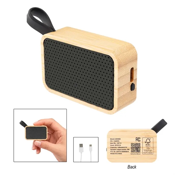Custom FSC® Bamboo Mini Speaker