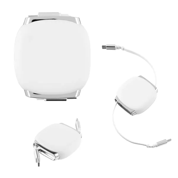 Custom 60W Retractable Fast Charging Cable With Mag Snap Storage