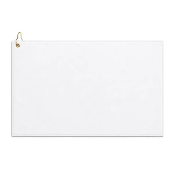 Microfiber Terry Golf Towel 15x25, Nofold Grommet, Blank
