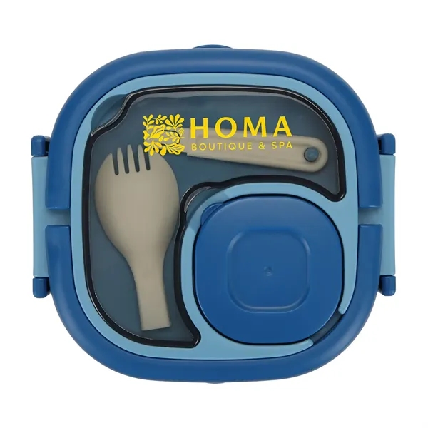 Gourmet Microwaveable Lunch Box with Utensils