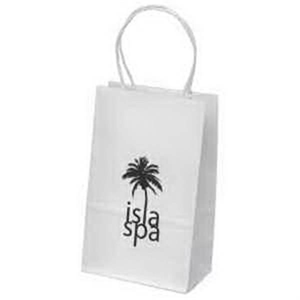 Custom Pup - White Shopper - Flexo Ink Print
