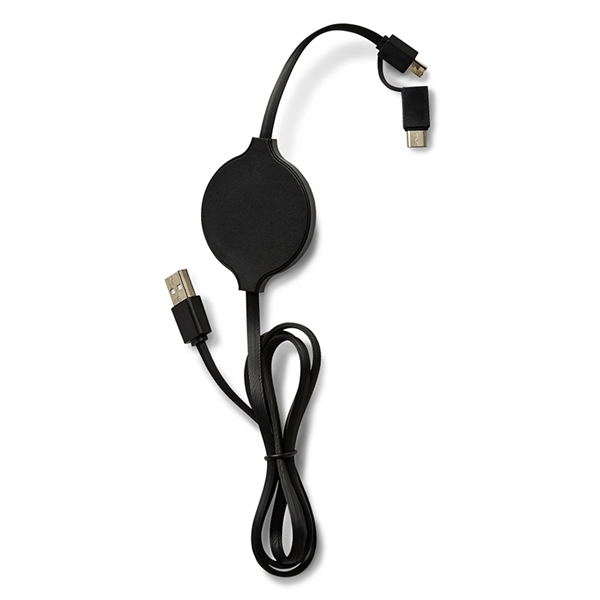 Duo Wireless Charging Pad with Integrated Charging Cable - Duo Wireless Charging Pad with Integrated Charging Cable - Image 1 of 1