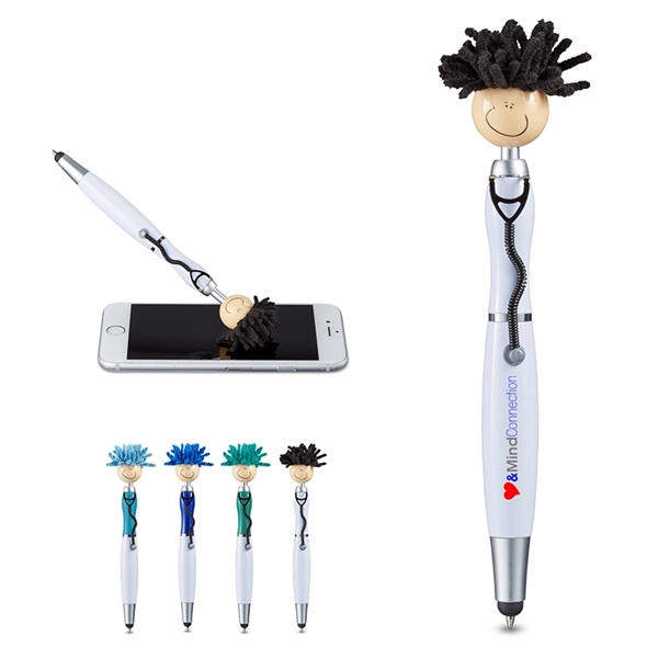 MopToppers® Screen Cleaner with Stethoscope Stylus Pen - MopToppers® Screen Cleaner with Stethoscope Stylus Pen - Image 1 of 9