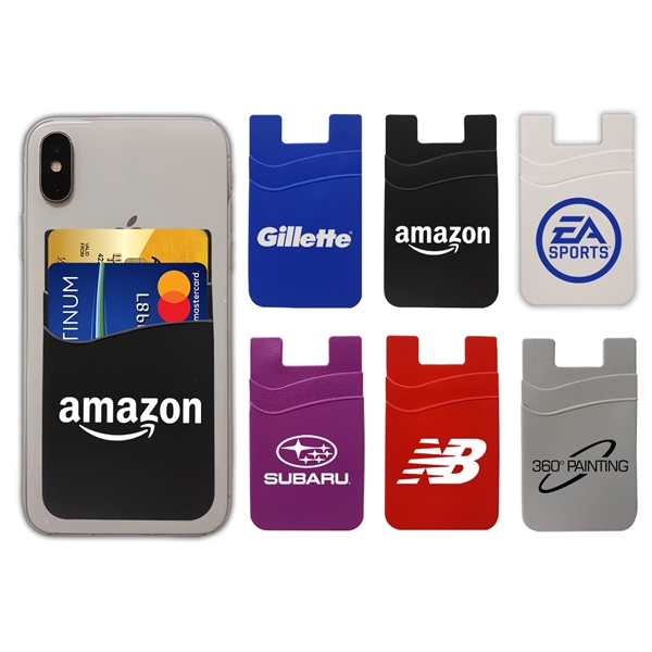 Phone Wallet - Dual Pocket Silicone - Phone Wallet - Dual Pocket Silicone - Image 0 of 13