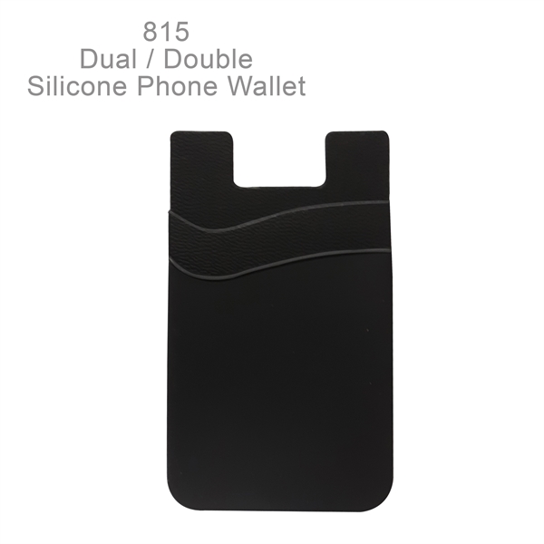 Phone Wallet - Dual Pocket Silicone - Phone Wallet - Dual Pocket Silicone - Image 2 of 13