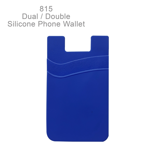 Phone Wallet - Dual Pocket Silicone - Phone Wallet - Dual Pocket Silicone - Image 3 of 13