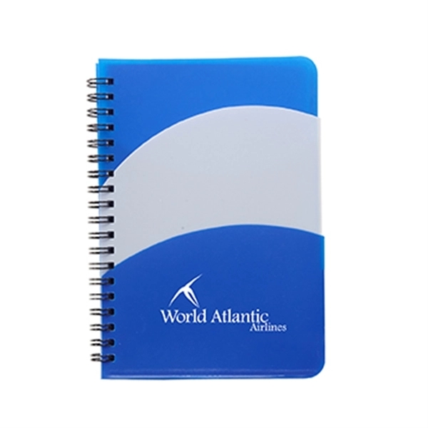 5" x 7" Santiago Double Pocket Spiral Notebook - 5" x 7" Santiago Double Pocket Spiral Notebook - Image 1 of 5