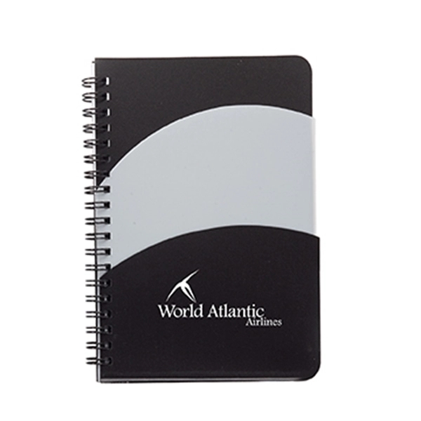 5" x 7" Santiago Double Pocket Spiral Notebook - 5" x 7" Santiago Double Pocket Spiral Notebook - Image 2 of 5