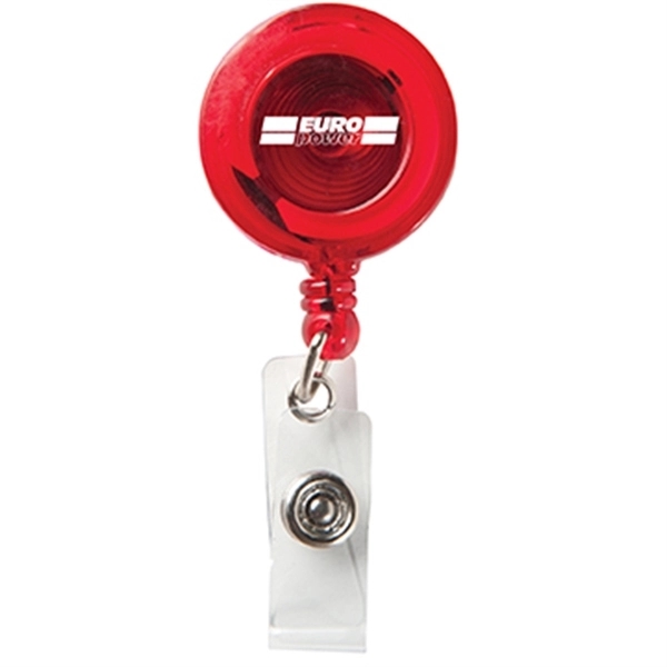 Round Secure-A-Badge Reel with Alligator Clip - Round Secure-A-Badge Reel with Alligator Clip - Image 2 of 10