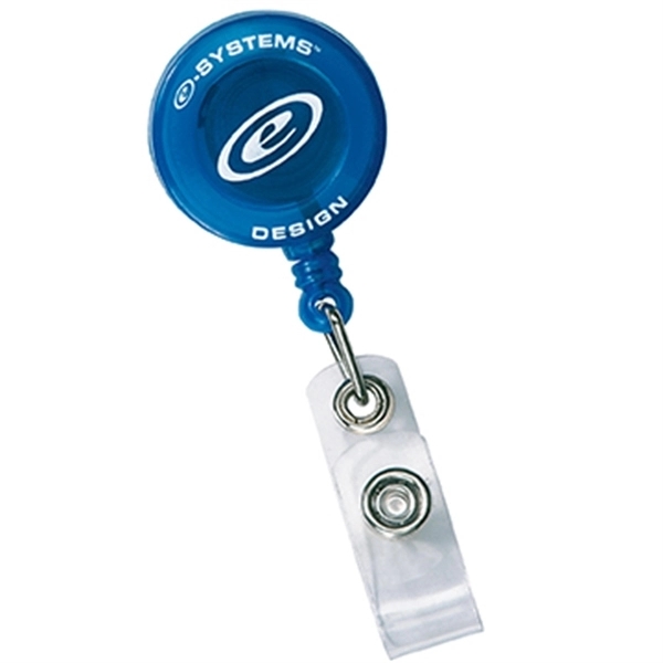 Round Secure-A-Badge Reel with Alligator Clip - Round Secure-A-Badge Reel with Alligator Clip - Image 4 of 10