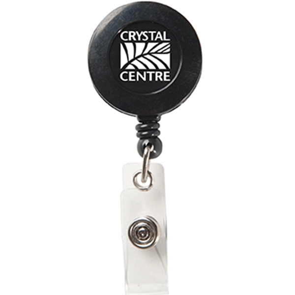 Round Secure-A-Badge Reel with Alligator Clip - Round Secure-A-Badge Reel with Alligator Clip - Image 5 of 10