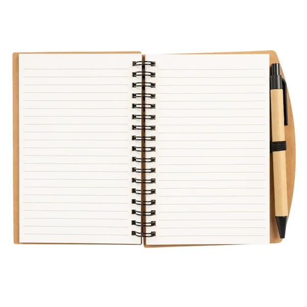 Spiral Bound Stone Paper Notebook with Pen