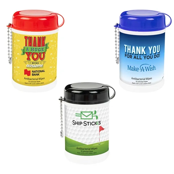 Custom Antibacterial Wet Wipe Canister