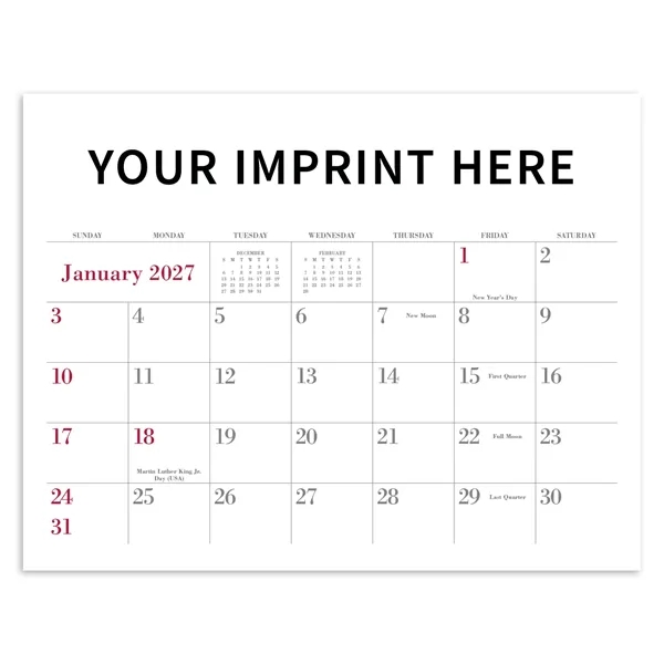 Triumph® Calendars Small Quantity Custom - Stapled Calendar